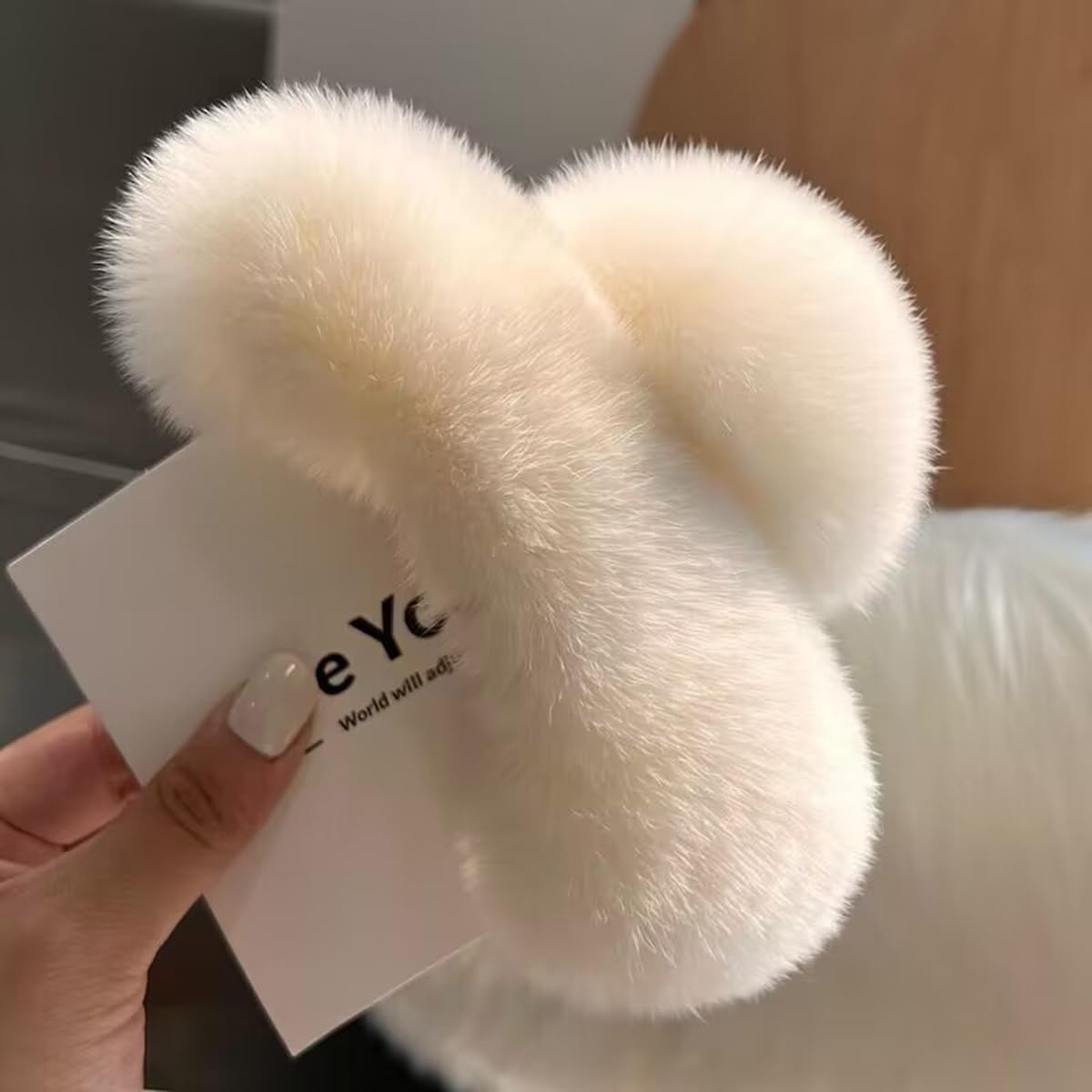 Faux Fur Charm Clips