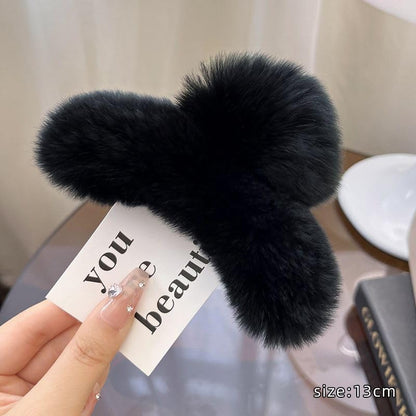 Faux Fur Charm Clips