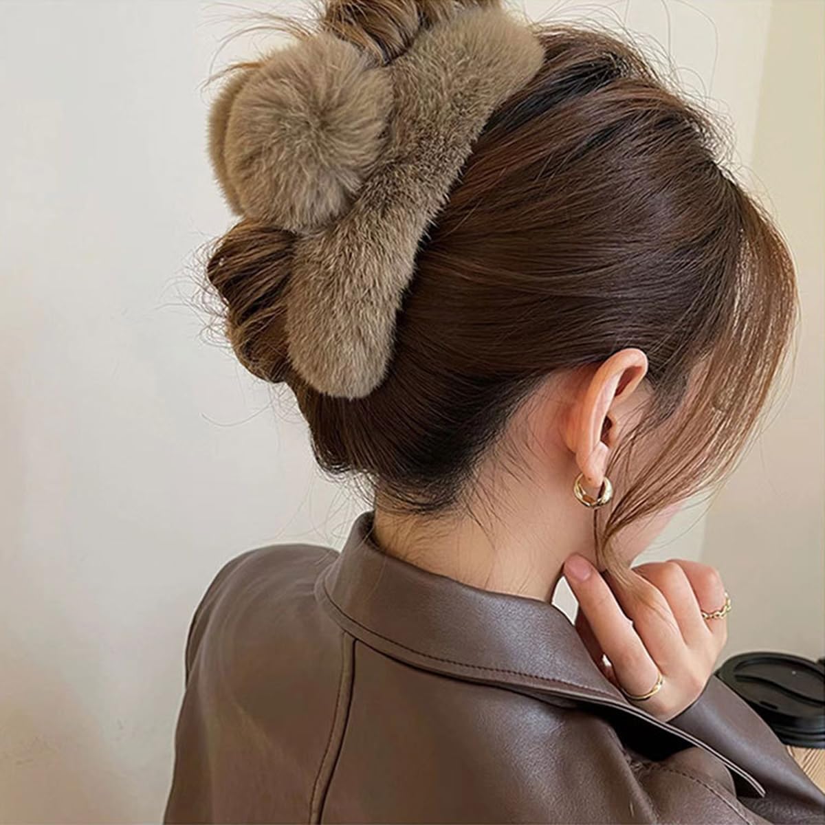 Faux Fur Charm Clips