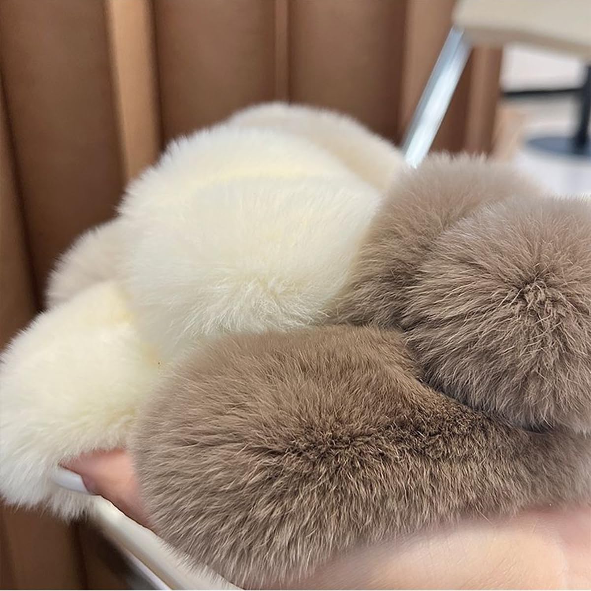 Faux Fur Charm Clips