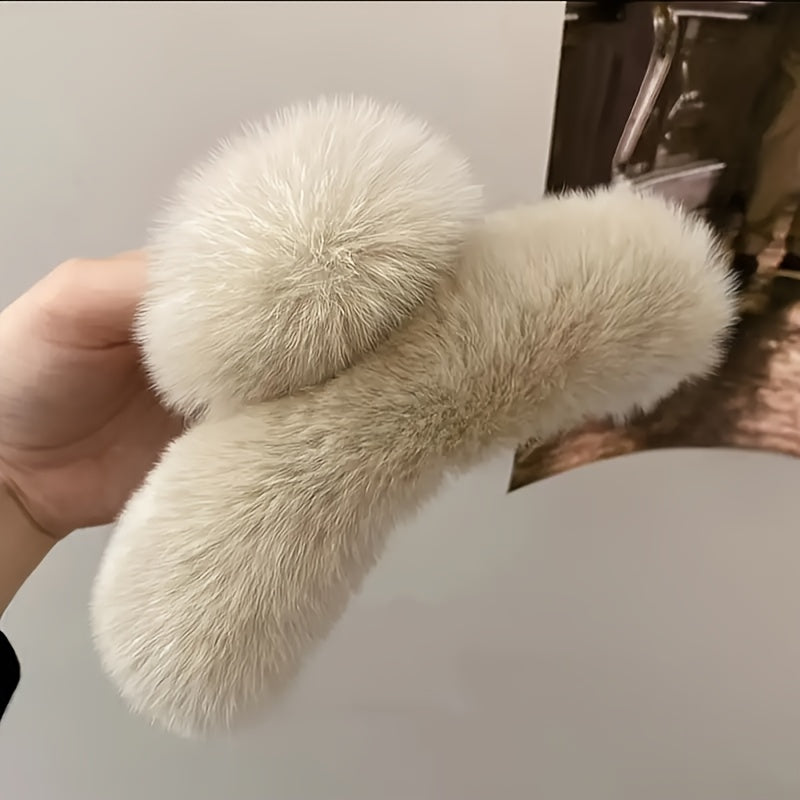 Faux Fur Charm Clips